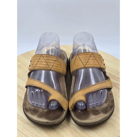 Taos Womens Zone Flat Slip ON Thong Sandal Adjustable Sz 10 - Picture 1 of 8